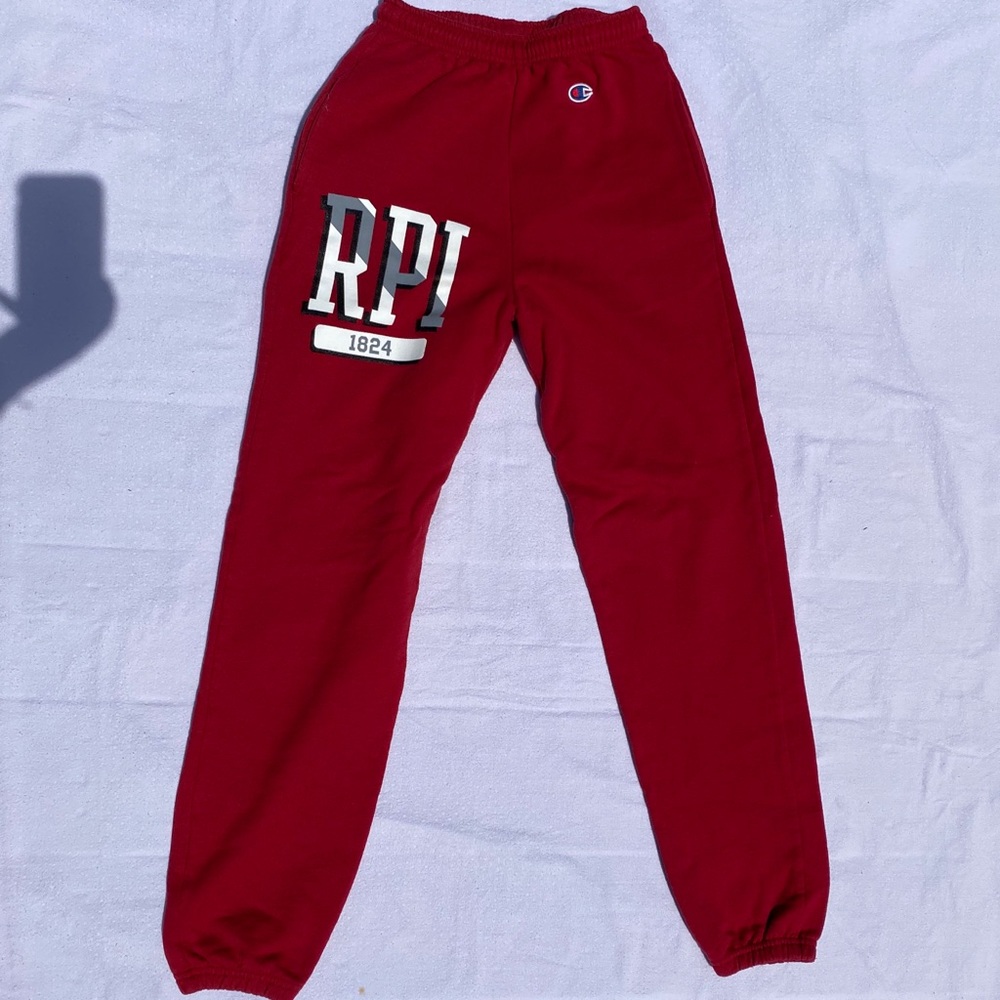 Champion brand RPI college jogger sweatpants